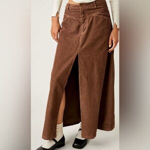 Free People Corduroy Maxi Skirt Size 6
